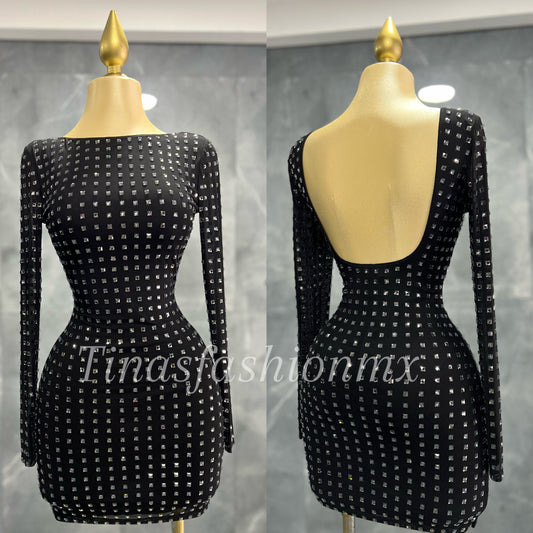 FIA mini vestido negro