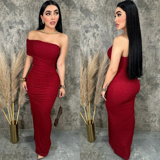 PAULINE midi vestido ROJO